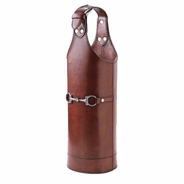 EQUESTRIAN LEATHER BOTTLE CARRIER