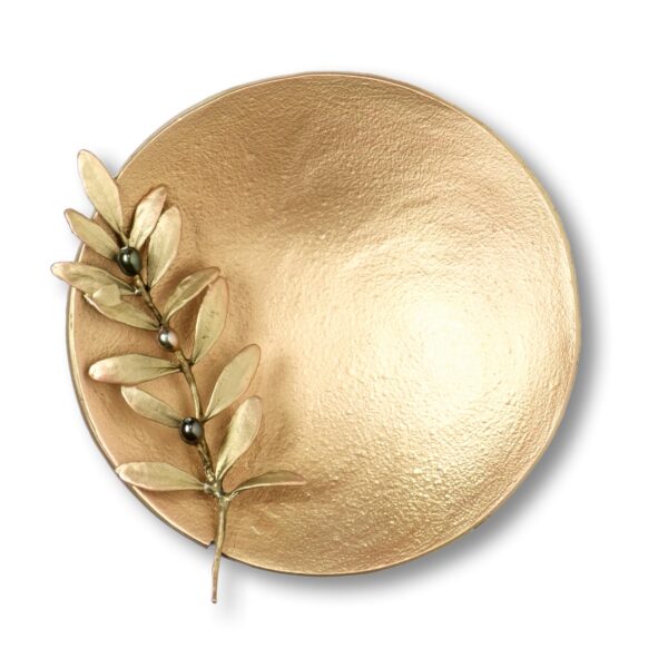 Olive Dish with Brass Finish